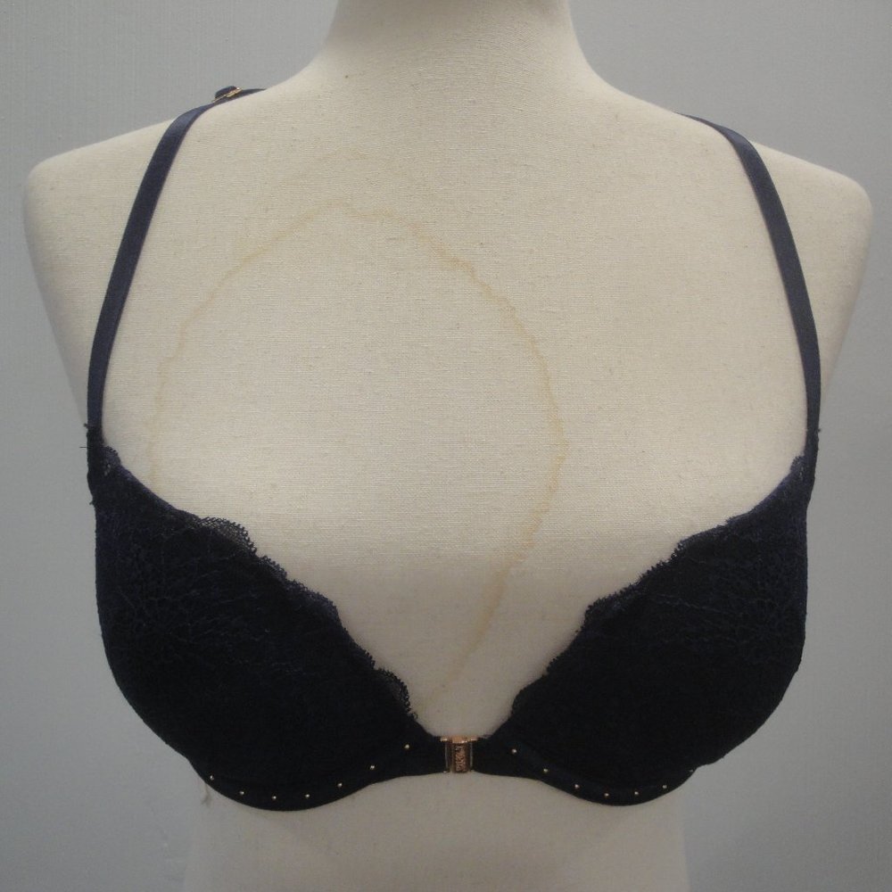 PINK by Victoria's Secret gorgeous Front clasp bra with lace trim  Size …34C
